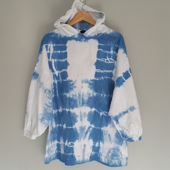 Urban Outfitters Trapeze Hoodie Hand Dyed Custom - Picture 1 of 8